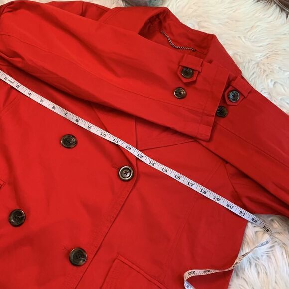 LANDS’ END double breasted jacket 4 exterior pockets 1 interior lined women’s M - Picture 7 of 11